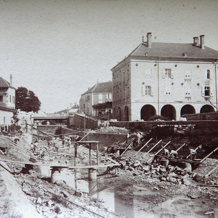 Construction du canal de Port-sur-Saône